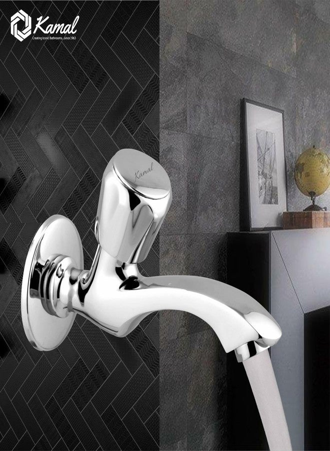KAMAL Full Brass Long Body Bib Tap - Contessa Prime | Brass Conventional Design | German Tech Aerator Bib Tap Faucet (Wall Mount Installation Type) - Image 5